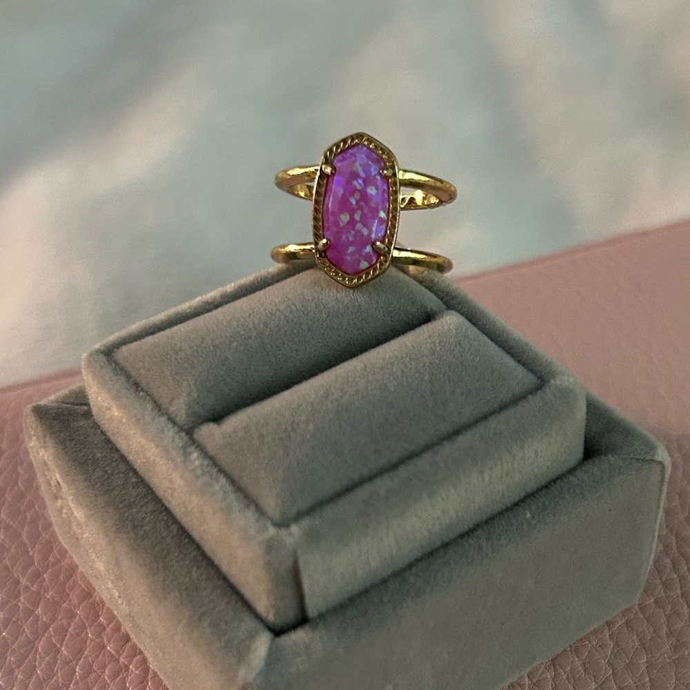 Kendra Scott Color bar Elyse Ring Bubblegum pink opal